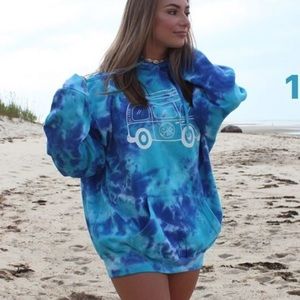 Blue Tie Dye Sweatshirt
